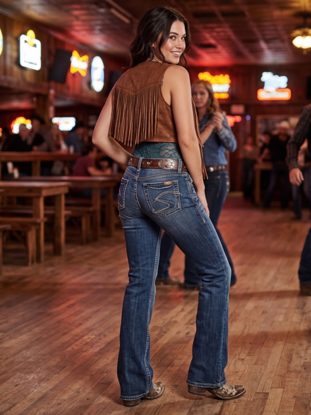 VTGSilver Jeans Dark Blue Flare Women's Jeans 31 x 33 good condition